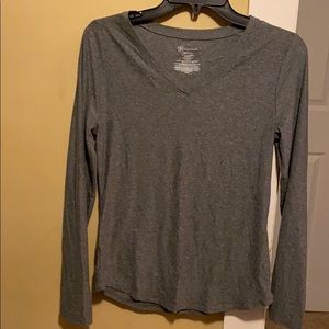 Brand new v-neck heather grey shirt